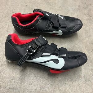 Black and Red Cycling Shoes